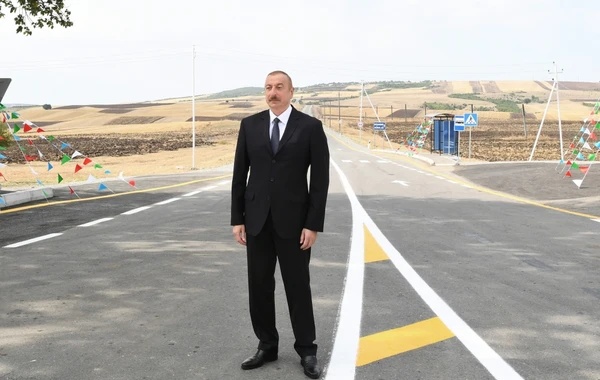 İsmayıllıda avtomobil yolu yenidənqurmadan sonra istifadəyə verilib - FOTO