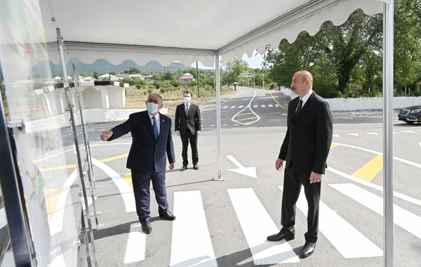 İsmayıllıda avtomobil yolu yenidənqurmadan sonra istifadəyə verilib - FOTO