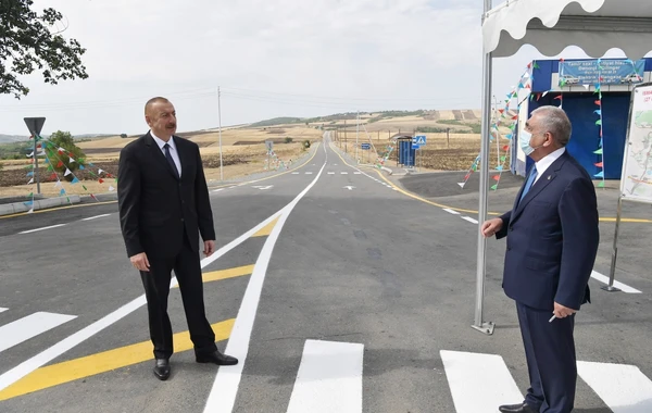 İsmayıllıda avtomobil yolu yenidənqurmadan sonra istifadəyə verilib - FOTO