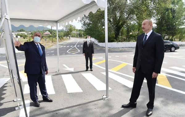 İsmayıllıda avtomobil yolu yenidənqurmadan sonra istifadəyə verilib - FOTO