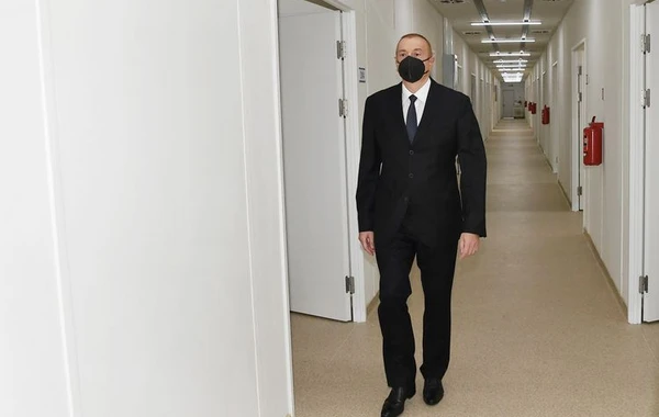 Prezident Qəbələdə modul tipli xəstəxananın açılışında iştirak edib - FOTO