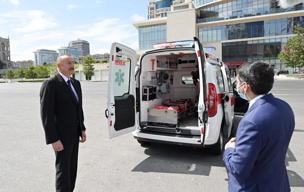Prezidentin tapşırığı ilə Azərbaycana yeni təcili tibbi yardım avtomobilləri gətirilib - FOTO