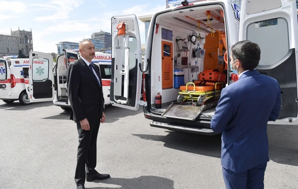 Prezidentin tapşırığı ilə Azərbaycana yeni təcili tibbi yardım avtomobilləri gətirilib - FOTO