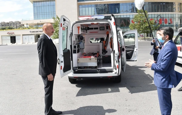 Prezidentin tapşırığı ilə Azərbaycana yeni təcili tibbi yardım avtomobilləri gətirilib - FOTO