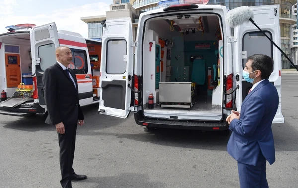 Prezidentin tapşırığı ilə Azərbaycana yeni təcili tibbi yardım avtomobilləri gətirilib - FOTO