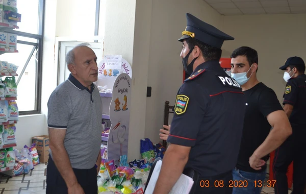 Mingəçevirdə tibbi maskadan istifadə etməyənlərə qarşı reyd keçirilib - FOTO