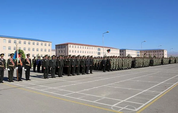 В войсках Нахчыванского гарнизона состоялась церемония принятия военной присяги
