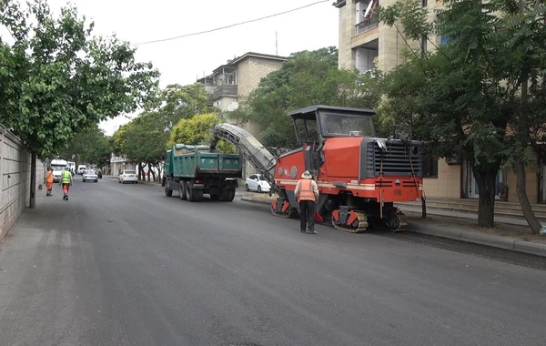 Bakının mərkəzi küçələrindən daha biri əsaslı təmir edilib - FOTO