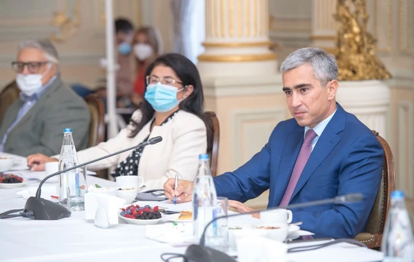 Bir qrup tanınmış mədəniyyət və incəsənət xadimi ilə görüş keçirilib - FOTO