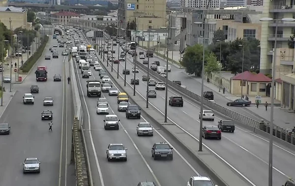 Bakıda böyük tıxac - FOTO