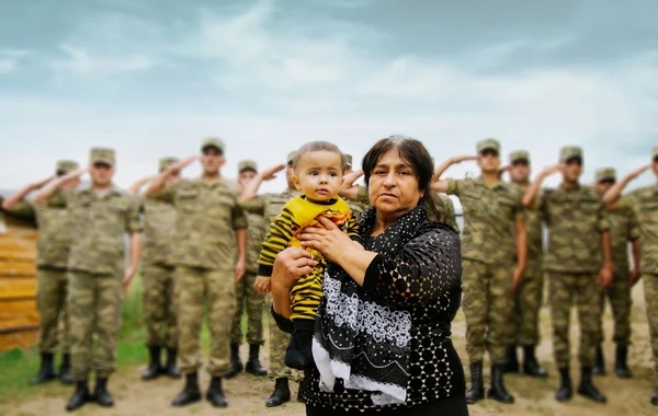 Şəhid övladları "Əsgərə salam" layihəsində
