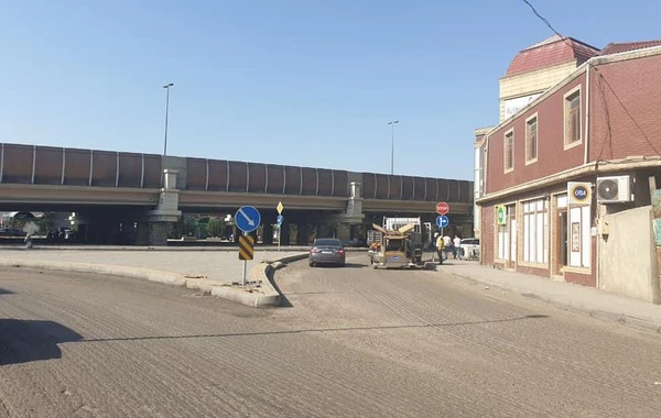 "Çermet" körpüsünün alt hissəsində hərəkət birtərəfli olacaq - FOTO