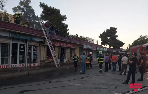 Şirvanda ticarət obyektlərində yanğın olub - FOTO