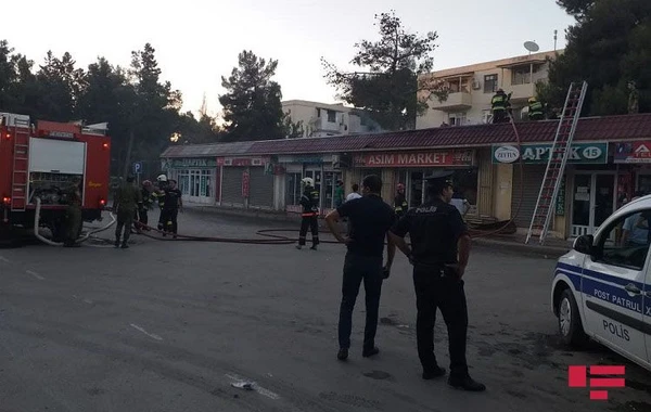 Şirvanda ticarət obyektlərində yanğın olub - FOTO