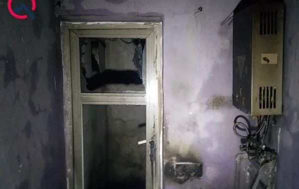 Qax sakini yaşadığı evi yandırdı - FOTO