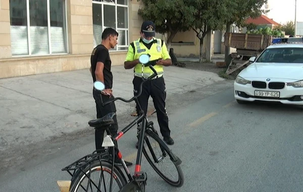 Kürdəmir polisi velosipedçilərə qarşı reyd keçirib