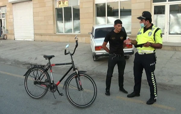 Kürdəmir polisi velosipedçilərə qarşı reyd keçirib