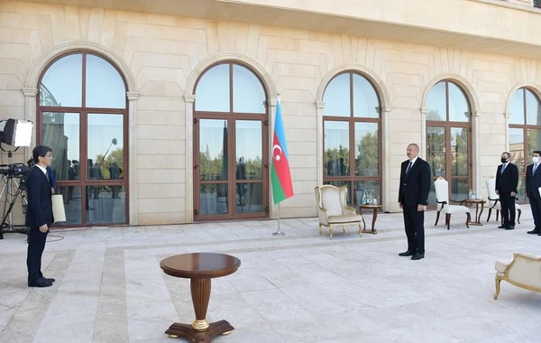 Azərbaycan Prezidenti iki səfirin etimadnaməsini qəbul edib - FOTO