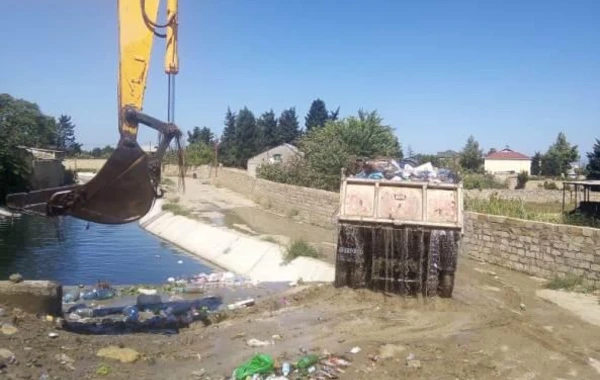BŞİH: Görədildəki su kanalı tullantılardan təmizlənib - FOTO