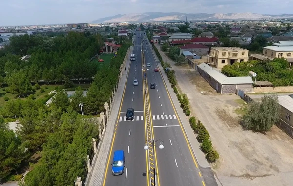 Daha bir avtomobil yolu yenidən qurulub - FOTO