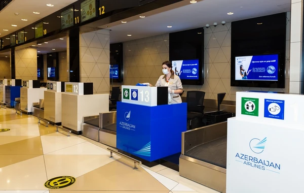 Heydər Əliyev Beynəlxalq Aeroportunda genişmiqyaslı dezinfeksiya işləri aparılıb - FOTO/VİDEO