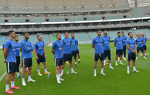 Rövnəq Abdullayev milli komanda ilə görüşüb - FOTO