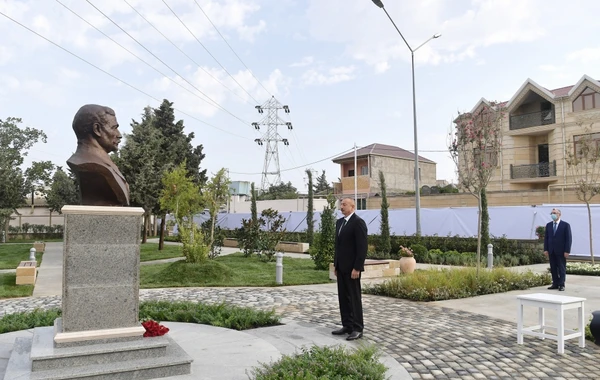 Президент Ильхам Алиев принял участие в открытии парка в Баку - ФОТО
