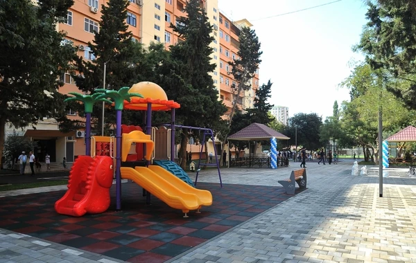 Bakıda bütün rayonlarda həyətlər belə olacaq - FOTO