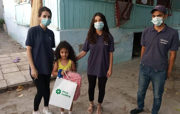 Neftçalada 2 məktəb açıldı, aztəminatlı ailələrə yardım edildi - FOTO
