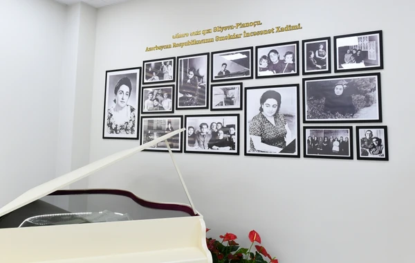 Мехрибан Алиева на открытии нового здания Детской школы искусств в поселке Бюльбюля - ФОТО