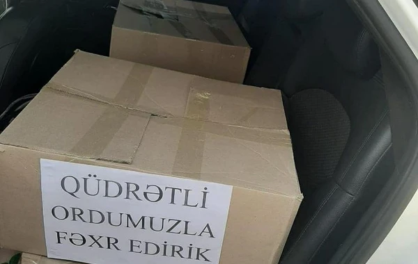 Azərbaycanlı qadınlardan ordumuza dəstək - Cəbhəyə bağlamalar göndərildi - FOTO