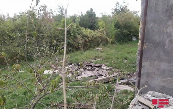 Naftalanda mərmi düşən daha iki ev dağılıb - FOTO