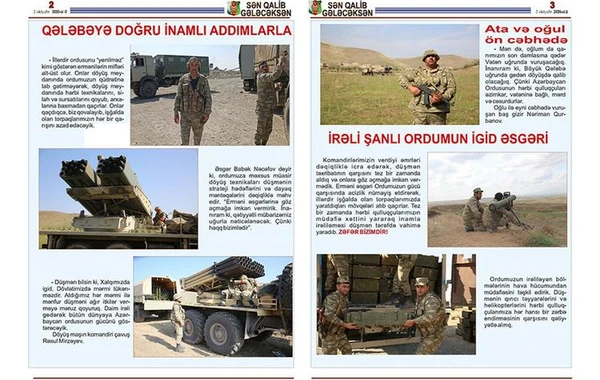 MN: Cəbhə bölgəsində təbliğat-təşviqat işləri əməliyyat şəraitinə uyğun həyata keçirilir - FOTO