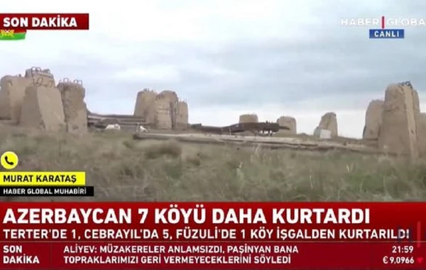 Türkiyənin “Haber Global” televiziyasında Ordumuzun bugünkü qələbələrindən danışılıb - VİDEO