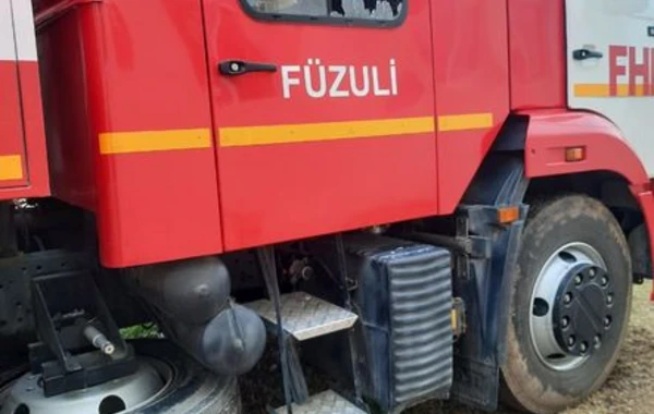 Ermənilərin Füzulini atəşə tutdu, yanğısöndürən maşına ziyan dəydi - FOTO