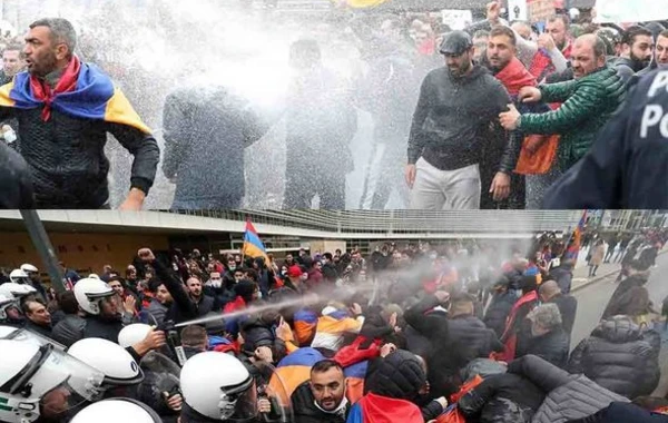 Ermənilərin Brüsseldə Türkiyə və Azərbaycana qarşı keçirdiyi aksiya gözyaşardıcı qazla dağıdıldı – FOTO/VİDEO
