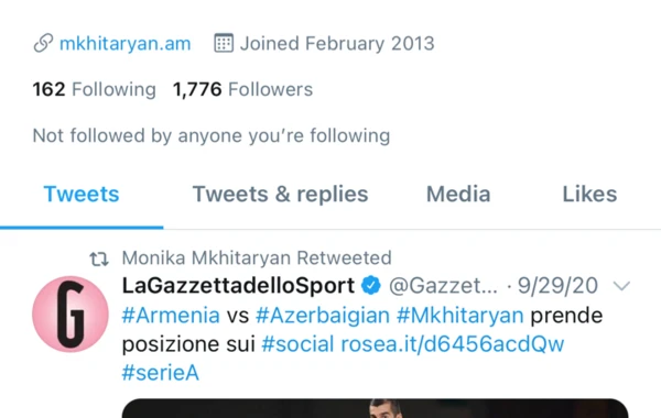 AFFA-nın müraciətindən sonra UEFA Henrik Mxitaryanın bacısını tənbeh etdi