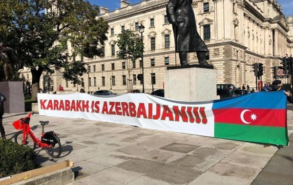 Londonda Azərbaycanın işğal olunmuş ərazilərinin azad edilməsinə dəstək aksiyası keçirilir – FOTO
