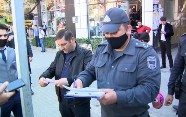 Bakıda karantin qaydalarına əməl etməyən şəxslərə qarşı reyd keçirilib - FOTO
