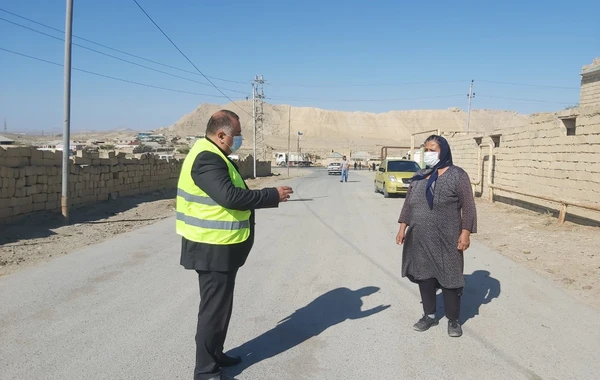 Qaradağdakı reydlər zamanı əhaliyə tibbi maskalar paylanılır - FOTO