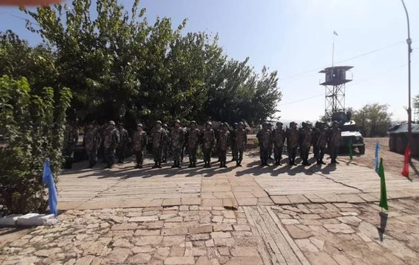 İşğaldan azad olunan sərhəd zastavalarımız üzərində dövlət bayrağımız ucaldılıb - FOTO