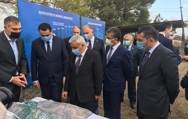 SOCAR Gürcüstanda azərbaycanlıların yaşadığı kəndlərə qaz xətləri çəkir - FOTO
