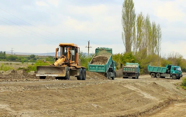 Suqovuşan və Talış kəndlərinə gedən tarixi yolların bərpasına başlanılıb - FOTO