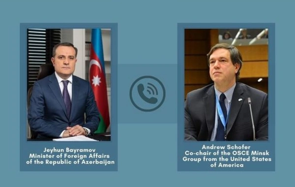 Ceyhun Bayramov ATƏT-in Minsk Qrupunun həmsədrləri ilə telefonla danışıb - FOTO