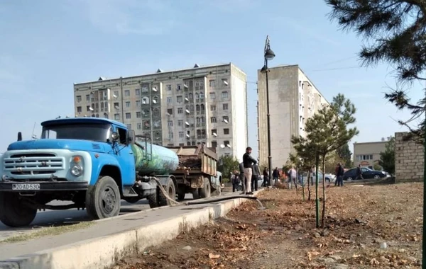 Gəncədə koronavirusa qarşı dezinfeksiya işləri aparılır - FOTO