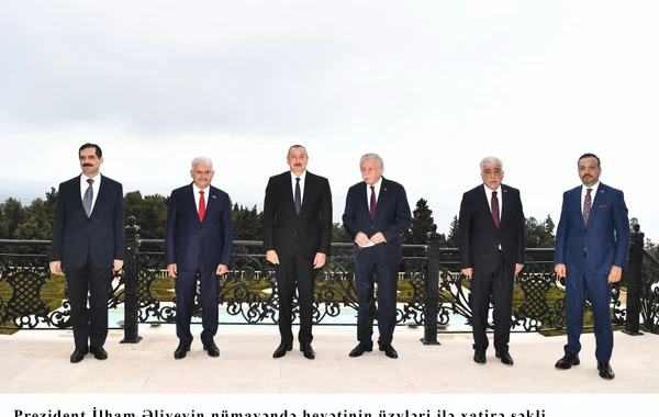 İlham Əliyev Türkiyənin keçmiş Baş naziri Binəli Yıldırımı qəbul edib - FOTO