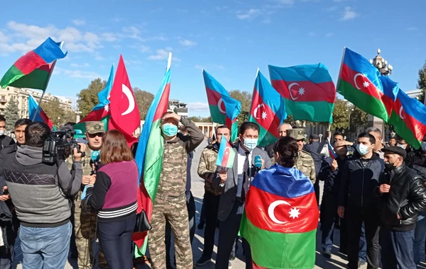 Gəncədə zəfər bayramı - VİDEO