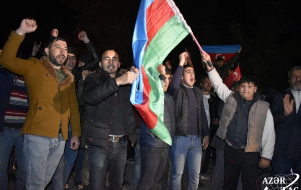 Azərbaycan xalqı tarixi qələbəni qeyd edir - Ağdamdan REPORTAJ