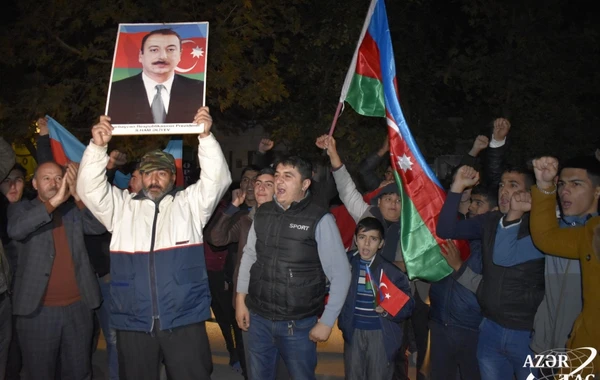 Azərbaycan xalqı tarixi qələbəni qeyd edir - Ağdamdan REPORTAJ