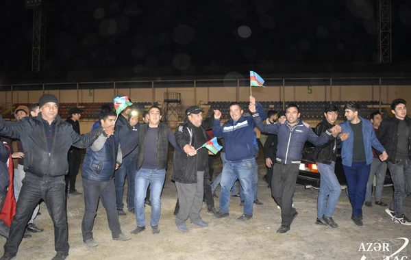 Azərbaycan xalqı tarixi qələbəni qeyd edir - Ağdamdan REPORTAJ